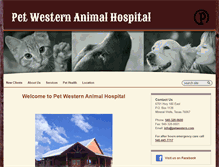 Tablet Screenshot of petwestern.com
